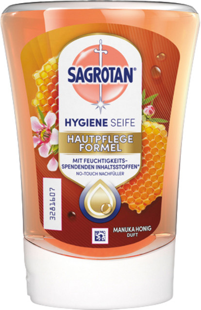 Sagrotan No Touch Hygieneseife Nachfüllung, Manuka Honig, 250 ml - Bild 1