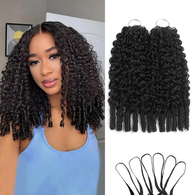 sterly Echthaar-Extensions Burmesische Locken, Kleine Spiralen - Bild 1
