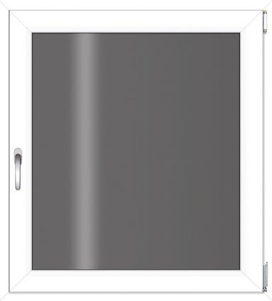 RORO Kunststoff-Fenster KOMFORT B70 in Weiss mit Klarglas, Breite: 100 cm, Höhe: 110 cm - Bild 1