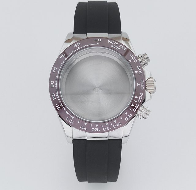 Manbushijie Armbanduhr, Quarz, Edelstahlgehäuse, 40 mm, Kautschukarmband, Silber - Bild 1