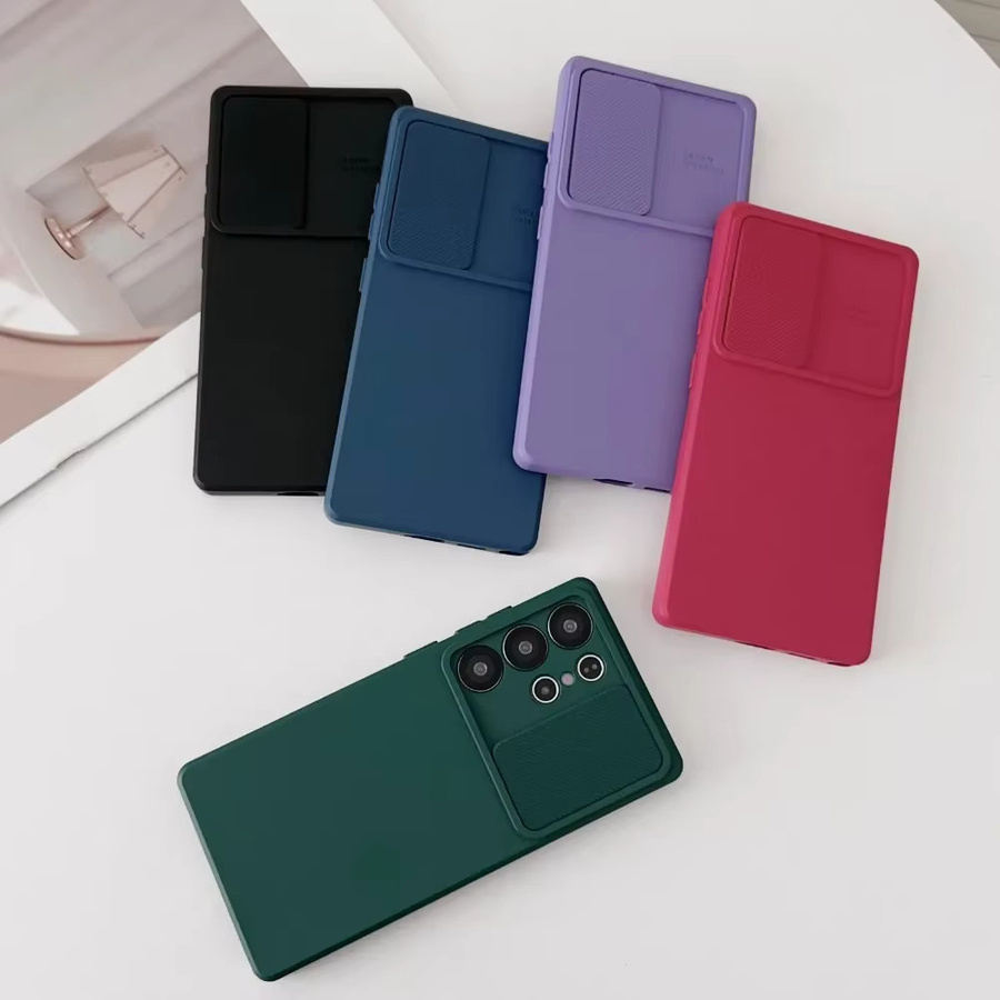 Schiebekamera-Schutzhülle für Samsung Galaxy S25 S24 S23 S22 S21 Ultra Plus FE A55 A35 A15 A54 A34 A14 A06 A16 A73 A53 A33 in Grün - Bild 2