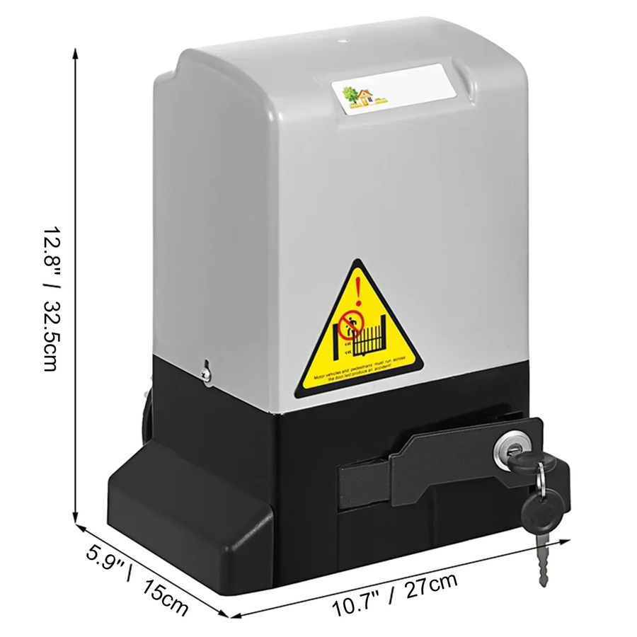 SIHAO Elektrischer Schiebetoröffner mit 4m Zahnstangen-Antrieb und 2 Schlüsseln, Schwerlast-Automatik-Toröffner für 1300LBS - Bild 6