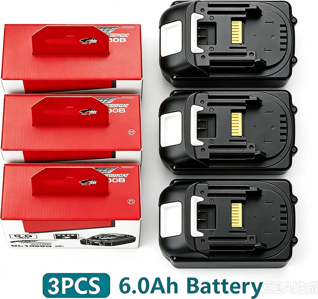 Makita Ersatzakku BL1830 mit 4A 6A Ladegerät, 18 V, 8000 mAh, Schwarz - Bild 1