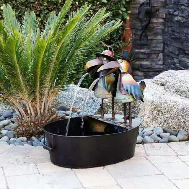 Cheniaofeng Tukan Gartenfigur als lustige Vogel-Statue für die Gartendekoration, Mehrfarbig, B/T/H: 15,0 x 10,0 x 7,5 cm - Bild 1