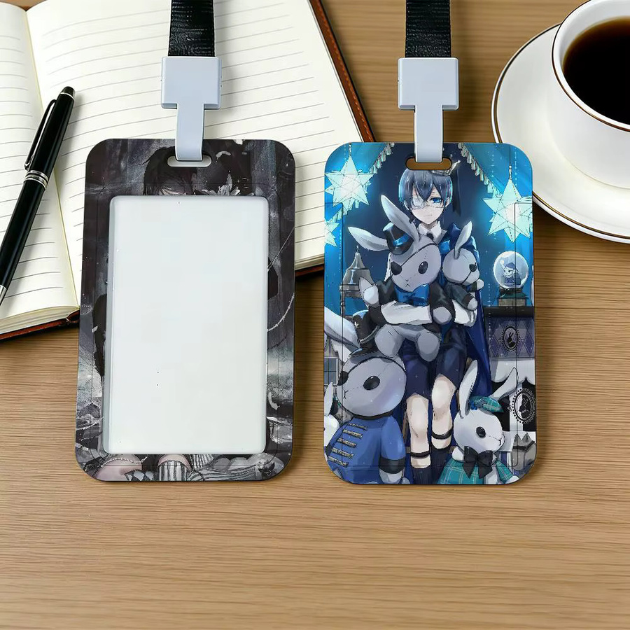 Anime Black Butler Kartenhalter mit Schlüsselband und Namensschild für Ausweise in Multicolour - Bild 2