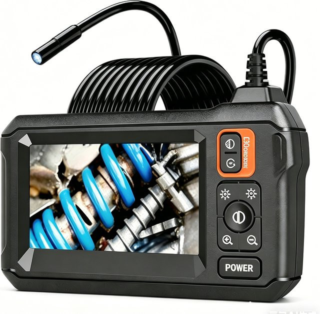 INSKAM Industrie-Endoskopkamera mit 4,3 Zoll IPS-Display, 1080P Auflösung, 8mm Kameraöffnung, IP67 wasserdicht, Farbe: Schwarz - Bild 1