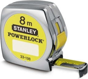 Stanley PowerLock Taschenrollbandmaß Gelb, Breite: 2,5 cm, Länge: 8 m - Bild 1