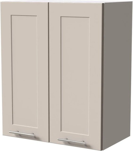 Feldmann-Wohnen Hängeschrank Oslo Weiß und Kaschmir Matt, B/T/H: 60 x 32,5 x 72 cm - Bild 1