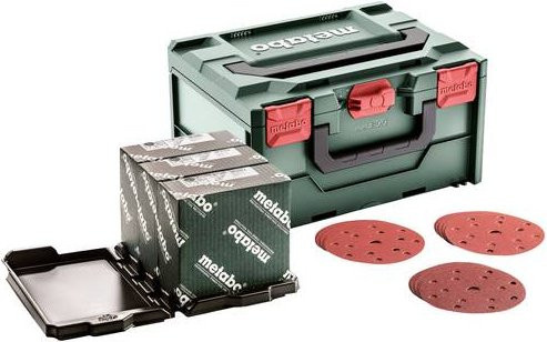 Metabo metaBOX Schleifmittel-Set multi-hole Serie professional für Holz und Metall Ø 150 mm in Grün - Bild 1