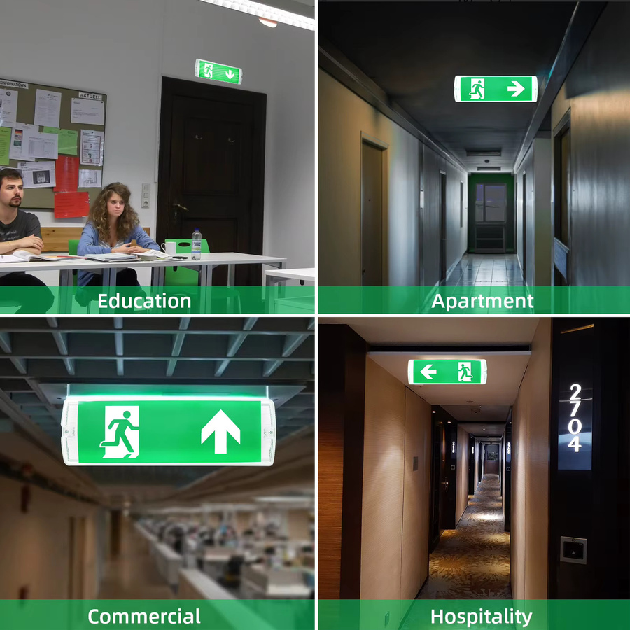 Weiße LED-Notbeleuchtungslampe mit wiederaufladbarem Akku und dreifachem Schutz für professionelle Notfall-Evakuierungen - Bild 7