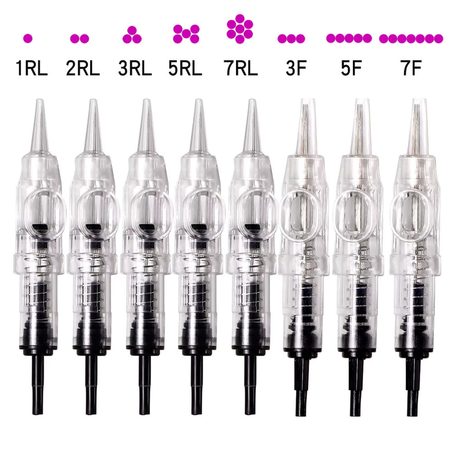 Raiuleko Tattoo Patrone Nadeln für Permanent Make-up, 10-100 Stk. - Bild 2