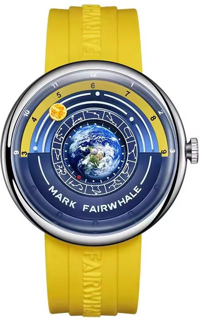 Mark Fairwhale Armbanduhr, Quarz, Silikon, Blau, Herren - Bild 1