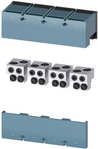 Siemens Rundleiteranschlussklemme 3VA9674-0JJ24 in Grau - Bild 1