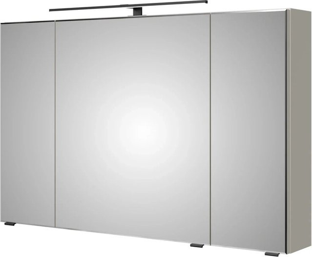 Pelipal Spiegelschrank Quantum 07 in Kaschmir Matt mit LED-Beleuchtung, Sensor-Schalter und Steckdose, Breite: 110 cm, Höhe: 170 cm - Bild 1