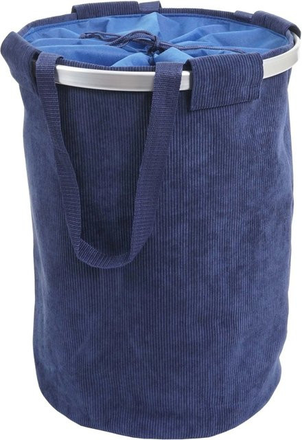 Wäschesammler MCW C34 Wäschekorb mit Kordelzug und Henkel in Blau, Volumen: 65 l, B: 55 cm, T: 39 cm - Bild 2