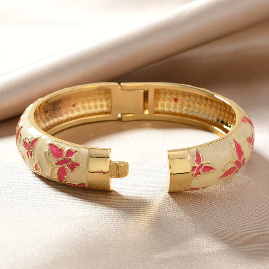 Erpels Armband, Schmetterling, mehrfarbige Tropfen-Emaille, Damen - Bild 2