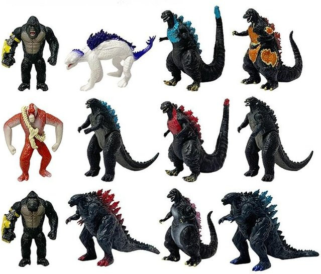 Fashnics Godzilla VS King Kong Actionfigur, 12-teiliges Set, ab 14 Jahren - Bild 1