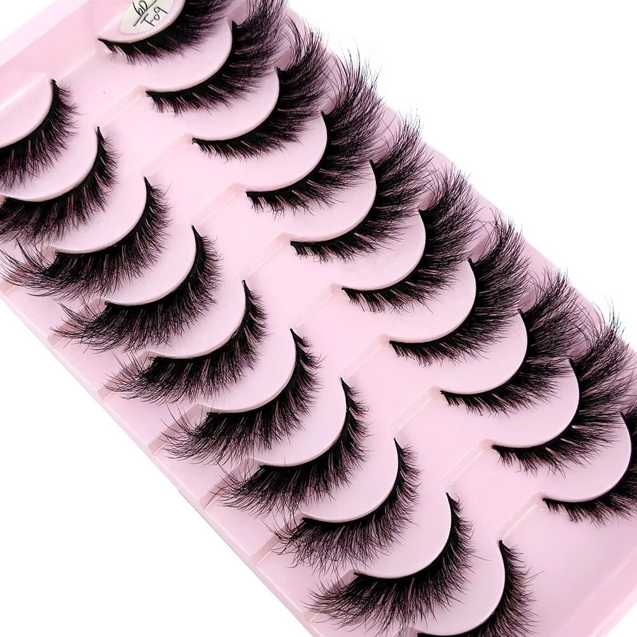 Künstliche Wimpern Katzenauge, Black, 10 Paar, Unisex - Bild 3