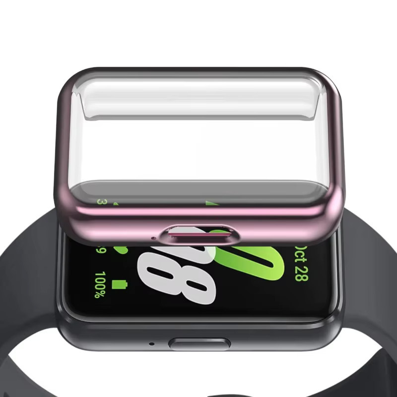 Samsung Silikonarmband + Hülle Kit für Galaxy Fit 3, Schwarz, Unisex - Bild 2