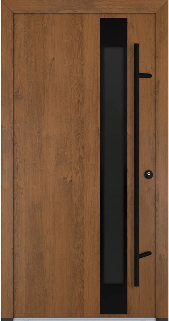 FM Türen AS68 Modell 34 Innenbeschläge Set Winchester Rechts in Braun mit Stahlbeschlägen B: 100 cm, H: 210 cm - Bild 1