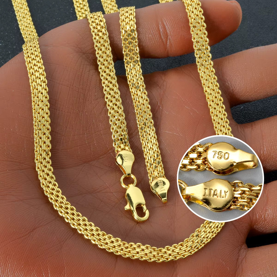 Halskette 750 18 Karat vergoldet, Kupfer, Damen - Bild 2