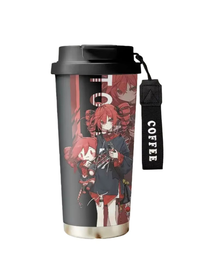 Bandai Hatsune Miku Thermos Tasse aus Edelstahl mit Stroh in Mehrfarbig - Bild 3