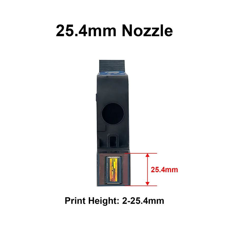 DCODE254 Tragbarer Thermo-Tintenstrahldrucker mit 25,4 mm Druckbreite und schnell trocknender schwarzer Lösungsmittel-Tinte - Bild 4
