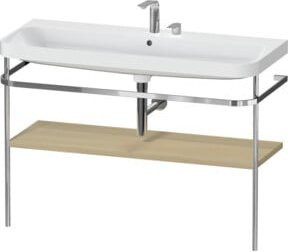 Duravit Möbelwaschtisch-Kombi Happy D.2 Plus in Weiß mit Konsole und 2 HL, B: 117,5 cm, T: 49 cm - Bild 1