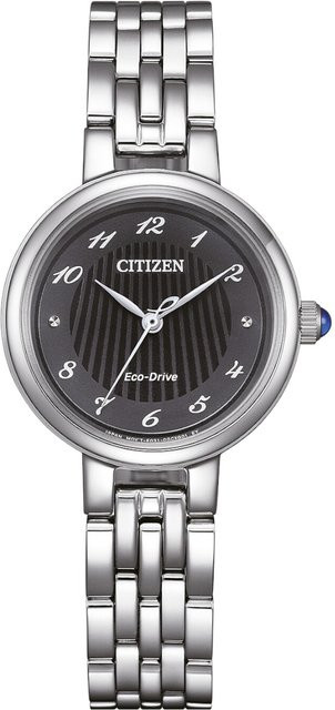 Citizen Armbanduhr, Solar, Edelstahl, Schwarz, 27 mm, Damen - Bild 1