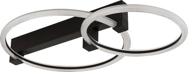 Deckenleuchte FLETCHER von GLOBO Lighting in Schwarz Matt mit transparentem Element - Bild 1