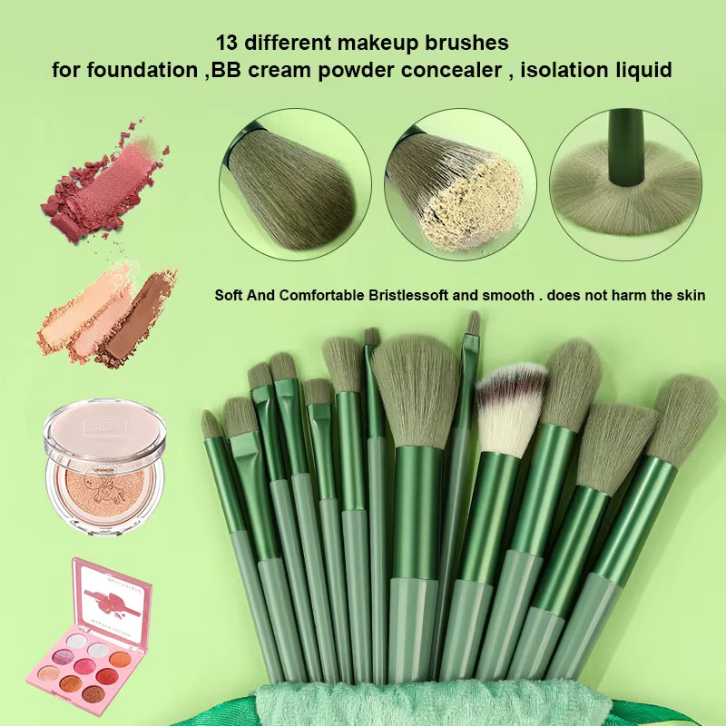 RUNTOIN Make-up-Pinsel-Set, 13-teilig, Unisex - Bild 2