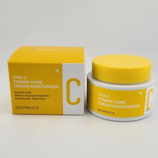 Deoproce Vita C Toning Care Cream, Gesichtscreme mit Vitamin C, 50 ml - Bild 1