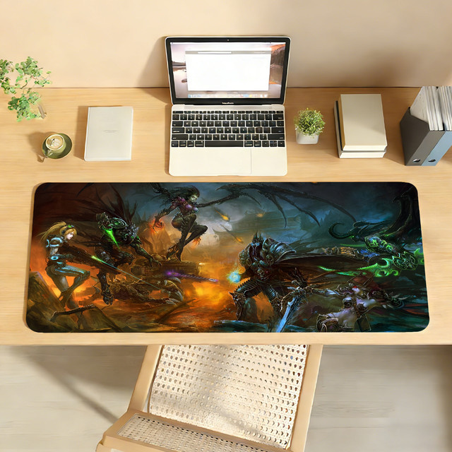 S-StarCraftES Mauspad rutschfeste Schreibtischunterlage in Multicolour für PC und Laptop - Bild 1