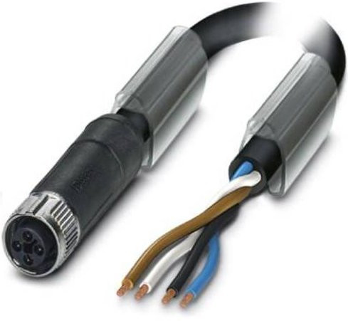 Phoenix Contact Sensor-Aktor-Anschlussleitung Buchse gerade, Polzahl 4, Farbe Schwarz/Grau, Länge: 1.00 m - Bild 1