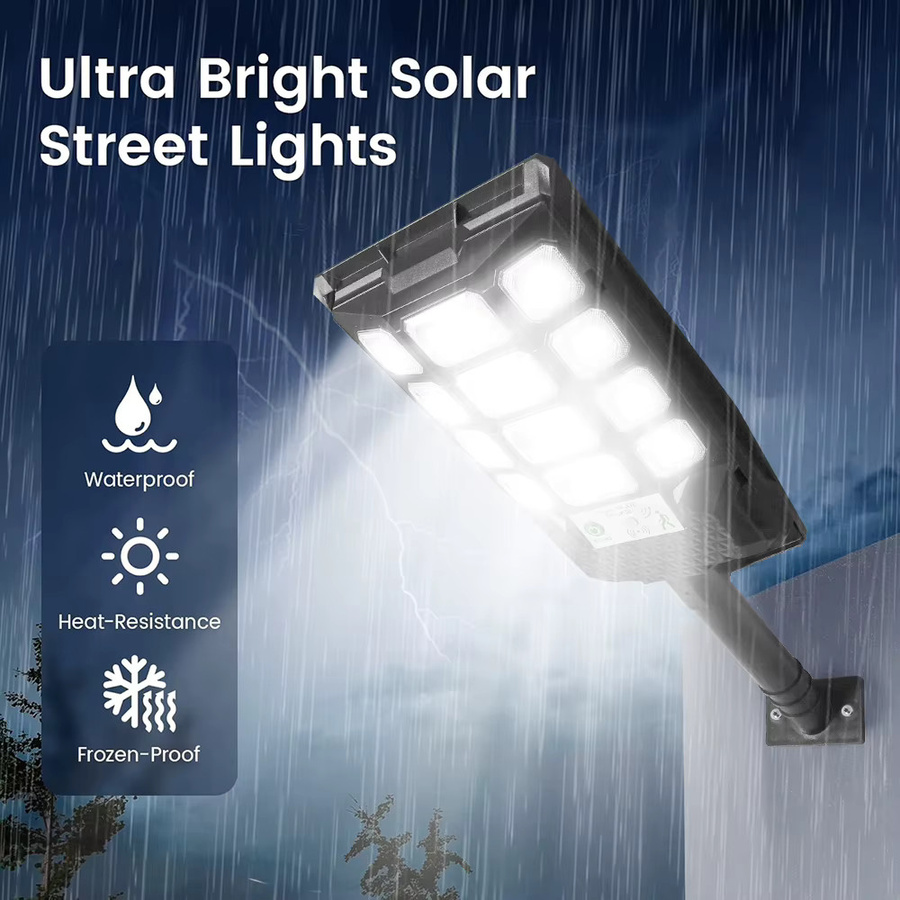 UMEXUS LED-Solarlampe für den Außenbereich mit Bewegungsmelder und Dämmerungssensor, weiß-schwarze Wandleuchte für Garten und Hof - Bild 6