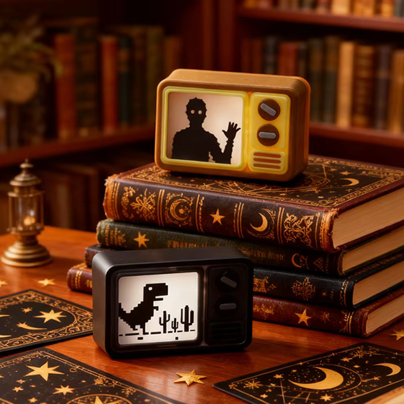 Retro Transparente TV Black Shadow Dinosaur Tastenkappe aus Harz für deine mechanische Tastatur als personalisierte Esc-Taste - Bild 3