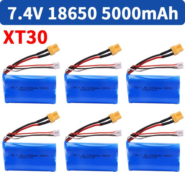 HUINA Lipo Batterie 7,4 V 5000 mAh XT30 Stecker RC Spielzeug Zubehör - Bild 1