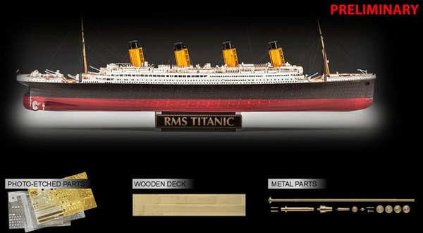 Revell Titanic Platinum Edition, Schiff, 1:400, Holz