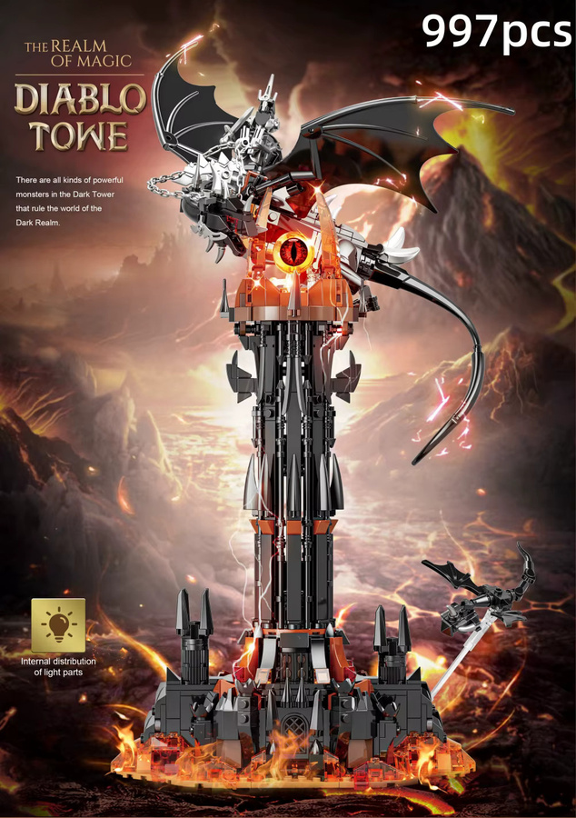 Moc-Lord Die Fell Beast Magic Tower, Bausteine Festung, ab 14 Jahren - Bild 3