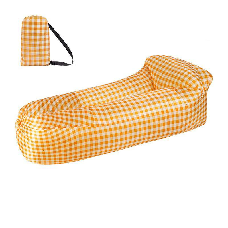 Tragbare Strandliege Air aufblasbares Schlafsofa als Liegestuhl für Camping und Garten, 205 x 70 cm - Bild 3
