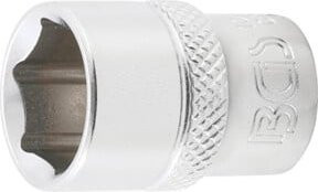 BGS Steckschlüssel-Einsatz Sechskant 10614 in Silber mit 10 mm 3/8 Zoll Innenvierkant und 14 mm Schlüsselweite - Bild 1