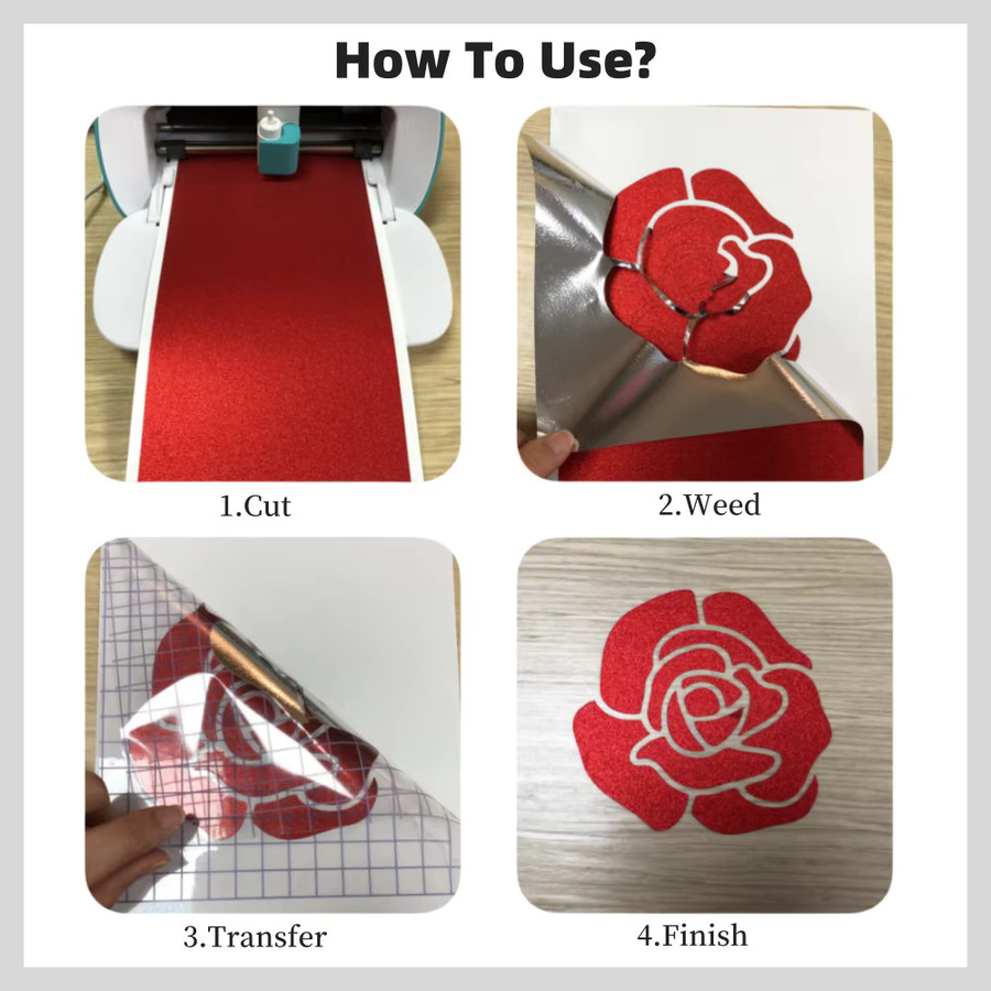 Cricut Smart Glitter Vinyl Gold für Cricut Joy Xtra, 1 Rolle Shimmer Vinyl für DIY-Projekte, Aufkleber und Dekorationen - Bild 2