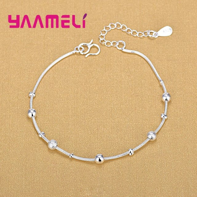 YAAMELI Fußkette 925 Silber, Damen, Böhmen - Bild 1