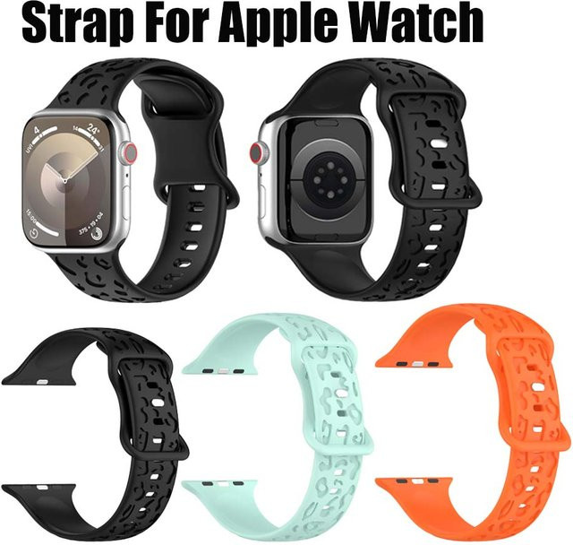 Uhrenarmband Silikon, Schwarz, Unisex - Bild 1