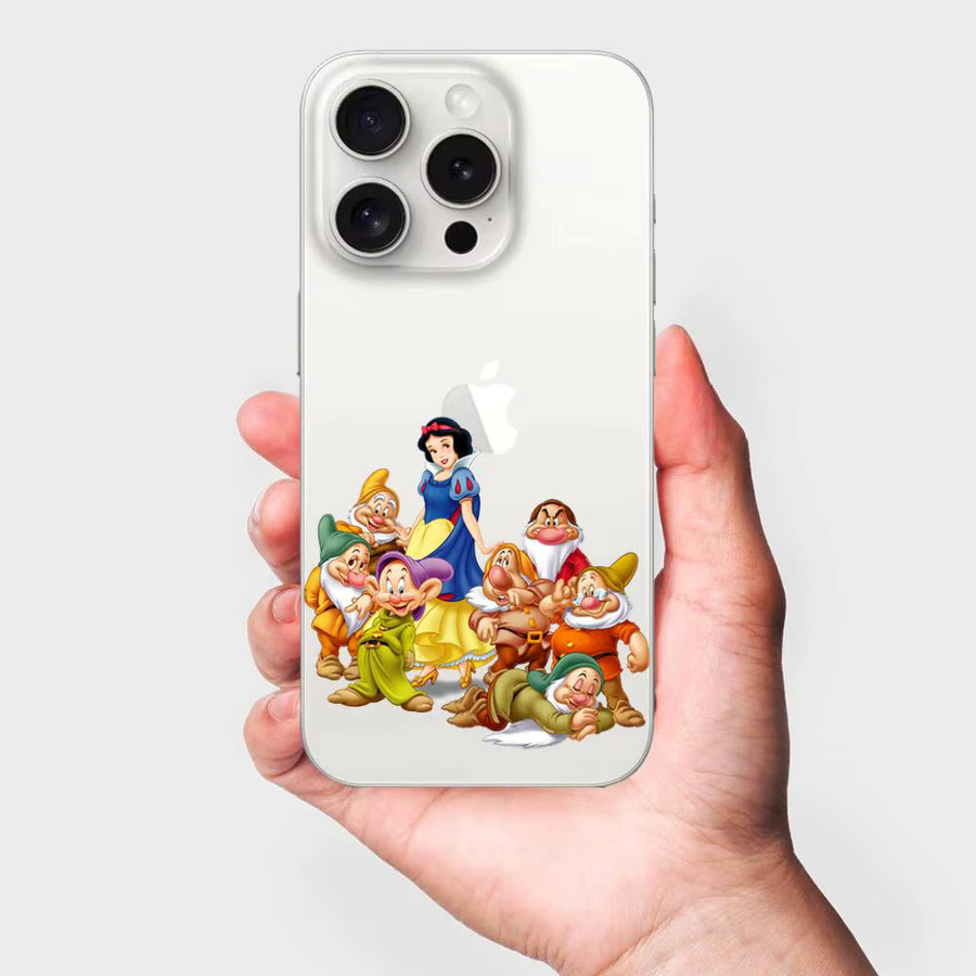 Mesuca S-Snow White Handyhülle für iPhone 16 15 14 13 12 11 Pro Max Plus X XR XS Transparent Weiche Schutzhülle - Bild 1