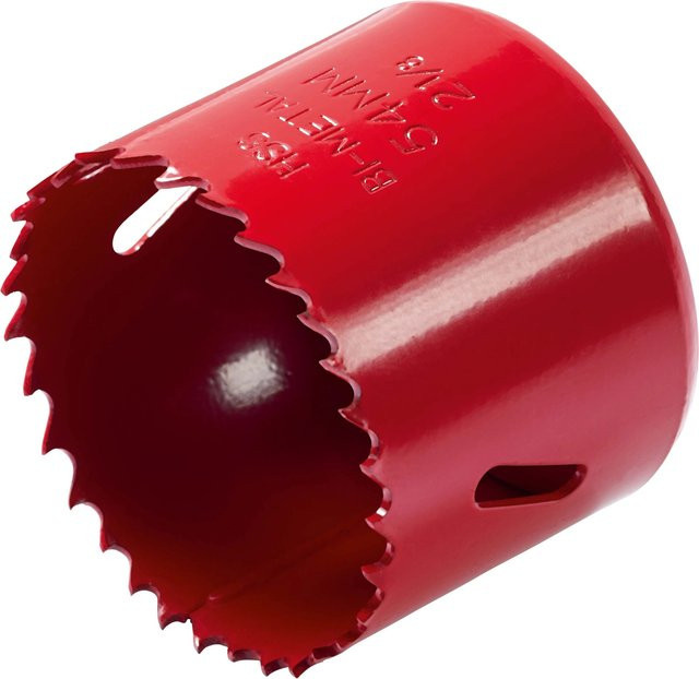 LUX-TOOLS Bi-Metall Lochsäge aus Stahl in Rot mit Ø 54 mm - Bild 1