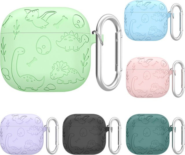Niedrige Silikon-Schutzhülle für Apple AirPods 4. Generation in Lila - Bild 1
