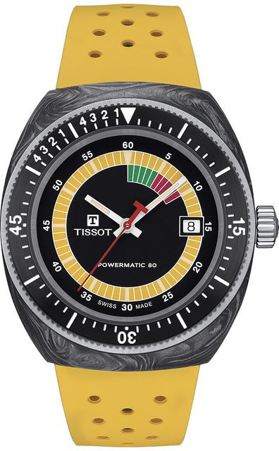 Tissot Armbanduhr, Solar, Carbon, Edelstahl, Kautschuk, Schwarz, Herren - Bild 1