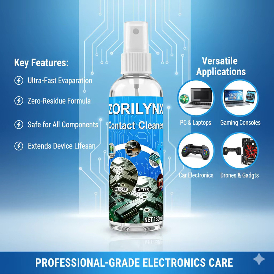 Elektronischer Kontaktreiniger-Spray ZORILYNX für Leiterplatten und Präzisionsinstrumente, 130 ml - Bild 3