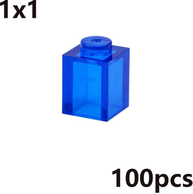 Bai Fen Bai dolls and toys MOC Transparent Dicke Bausteine, pädagogisches Kreatives Spielzeug, ab 3 Jahre - Bild 1